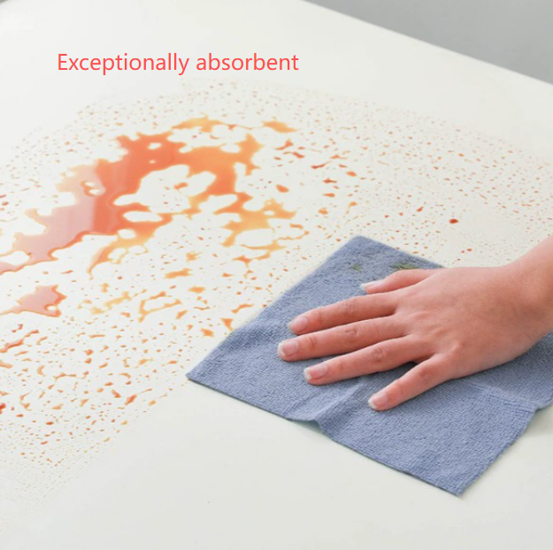 Pink 4-Roll Pack, 80 Sheets Reusable Tear-Off Microfiber Cleaning Cloths - Non-Stick Oil & Absorbent Kitchen Wipes