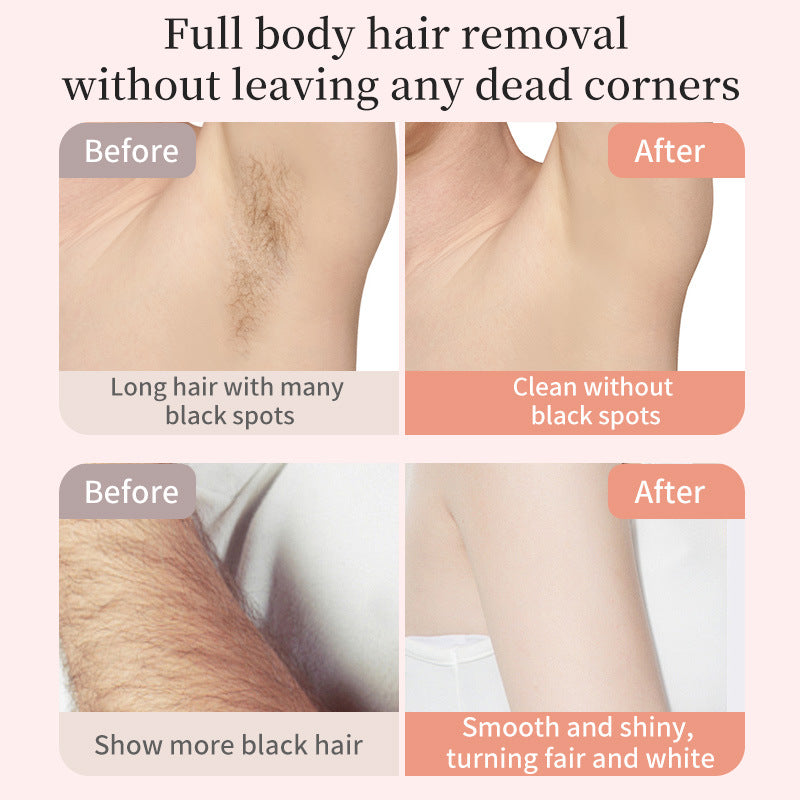 Purple Rechargeable 2-in-1 Electric Shaver for Women - Dual-Head Bikini Trimmer & Body Hair Remover