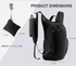 Grey Ultra-Lightweight Packable Backpack (10L) - Foldable Daypack for Travel, Hiking & Sports