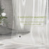 Heavy-Duty Clear PEVA Shower Curtain Liner with 3 Magnets - Waterproof & Easy-Clean Bathroom Liner with Hooks