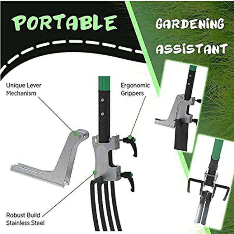 Premium Stand-Up Weeder Tool - Ergonomic Garden Assistant for Effortless Weed Removal