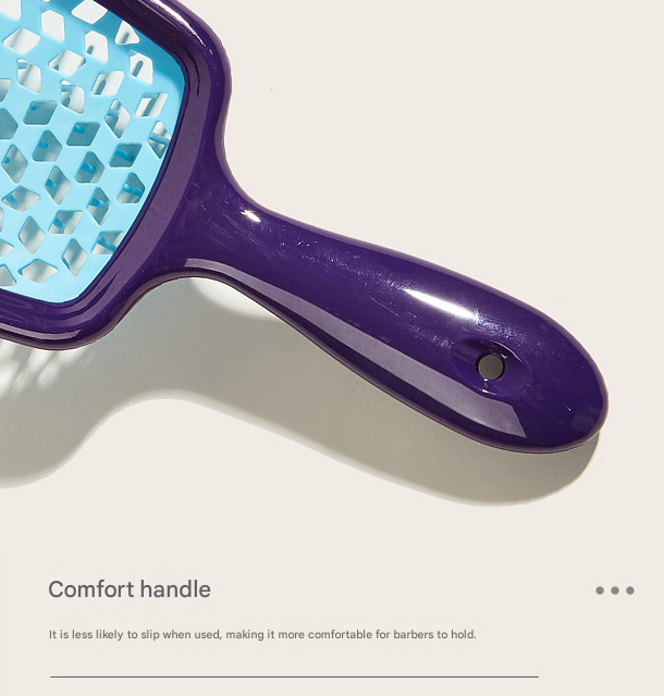 Purple 8-Piece Detangling Hair Brush Set - Vented Wet/Dry Brushes for Smooth, Knot-Free Hair