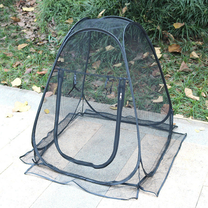 Portable Outdoor Mosquito Net Tent - Pop-Up Breathable Mesh Shelter for Camping & Patios