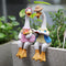 Garden Cartoon Reading Duck Couple Figurines - Outdoor Courtyard, Villa, Farm Landscape Decor Crafts