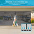 No-Drill Magnetic Garage Door Screen - Polyester Mosquito Net Curtain, Cross-border Home Summer Velcro Garage Door Mesh (244x214cm)