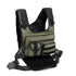 Green Outdoor Tactical Chest Bag - CS Running Hydration Sports Chest Pack for Men (0.572kg, 30x30x6 cm)