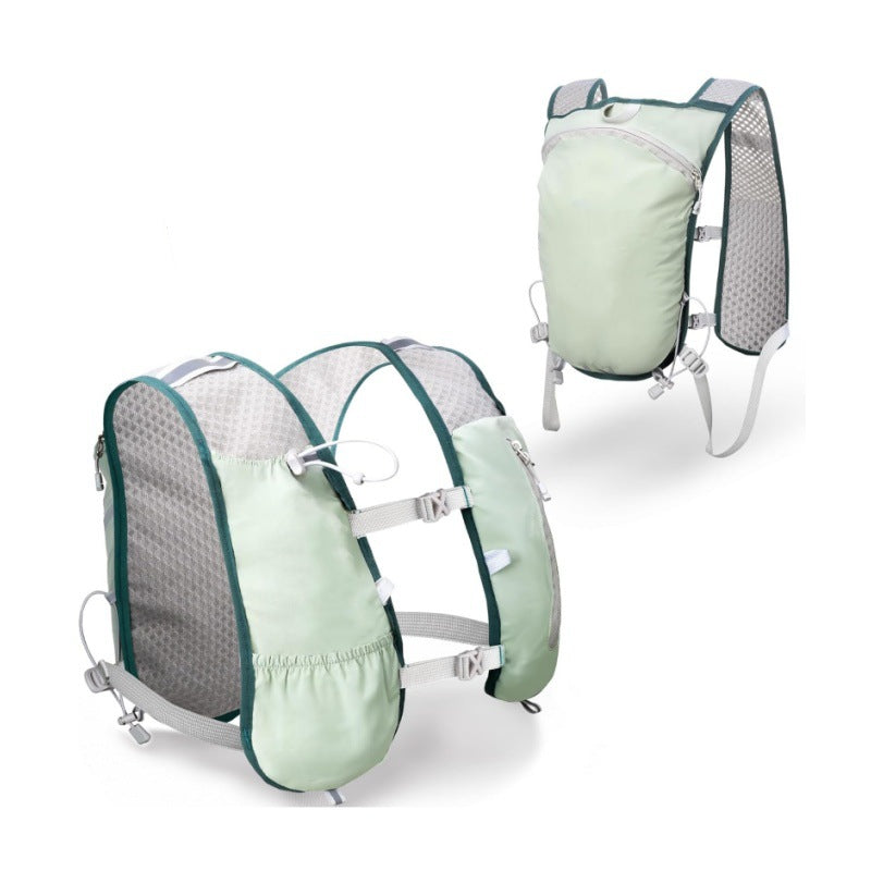 Lightweight Hydration Backpack Running Vest with Adjustable Chest Straps Breathable Trail Running Pack for Cycling and Marathons Fits 24-50 Inch Chest