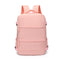 Pink 25L Travel Laptop Backpack with Shoe Compartment 180 Degree Opening Carry On Rucksack Fits 14 Inch Laptop Ideal for Business and Weekends
