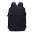 Black 25L Travel Laptop Backpack with Shoe Compartment 180 Degree Opening Carry On Rucksack Fits 14 Inch Laptop Ideal for Business and Weekends