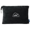 Black 2-in-1 Premium Travel Blanket and Pillow Soft Fleece Airplane Throw 165cm x 100cm Foldable Cushion with Luggage Clip Ideal for Flights and Road Trips