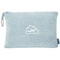 Light Blue 2-in-1 Premium Travel Blanket and Pillow Soft Fleece Airplane Throw 165cm x 100cm Foldable Cushion with Luggage Clip Ideal for Flights and Road Trips