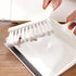 Beige Mini Dustpan and Brush Set Handheld Sweeping Broom with Rubber Lip for Desktop Kitchen Car and Camping Cleaning