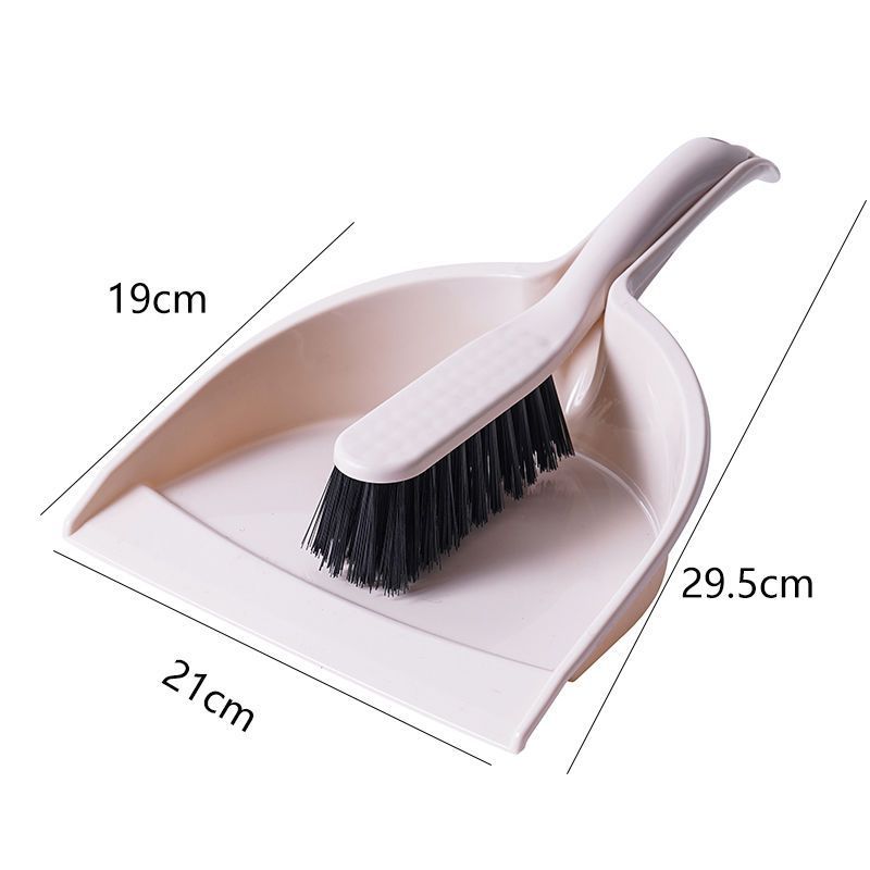 Pink Mini Dustpan and Brush Set Handheld Sweeping Broom with Rubber Lip for Desktop Kitchen Car and Camping Cleaning