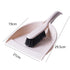 Pink Mini Dustpan and Brush Set Handheld Sweeping Broom with Rubber Lip for Desktop Kitchen Car and Camping Cleaning