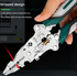 Multi-Function Wire Stripper and Crimper Pliers 210mm All-in-One Electrical Tool for Cutting Stripping and Winding - Ideal for Professional and DIY Use