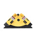 Yellow 90 Degree Laser Square Level Tool - Right Angle Line Projector for Tiling & Flooring Layout - Dual Bubble Alignment Aid for DIY Renovation (190mm)