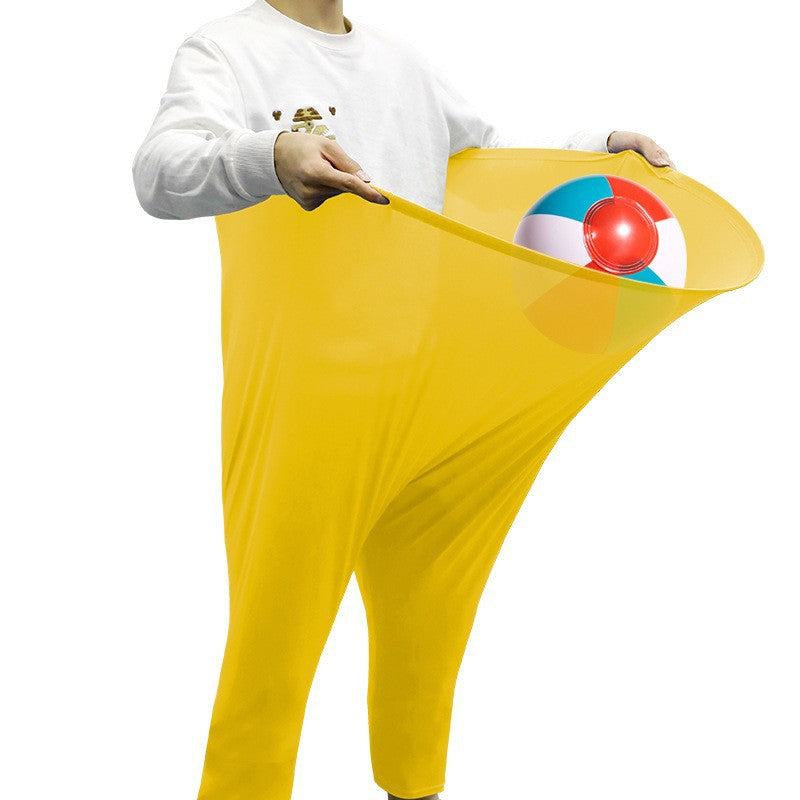 Yellow Granny Pants Yard Game for Kids - Durable Outdoor Tossing Activity with Ball and Pump - 60x80cm Fun Backyard Game for Australian Family BBQs