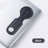 Black Magnetic Laptop Phone Holder Side Mount Expansion Bracket Slim 6mm Foldable Stand with Metal Ring for Dual Screen Work Office Setup