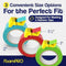 15 Pack Masking Tape Cutter Set (5 x 3 Sizes) Compact Clip-On Dispenser for 1", 1.5" & 2" Rolls Painter's Tape DIY Tool