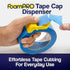 15 Pack Masking Tape Cutter Set (5 x 3 Sizes) Compact Clip-On Dispenser for 1", 1.5" & 2" Rolls Painter's Tape DIY Tool