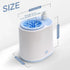 Blue Electric Pet Paw Cleaner Automatic Dog Foot Washer Cup with Built-in Soap Dispenser Soft Silicone Massage Bristles for Small Dogs & Cats