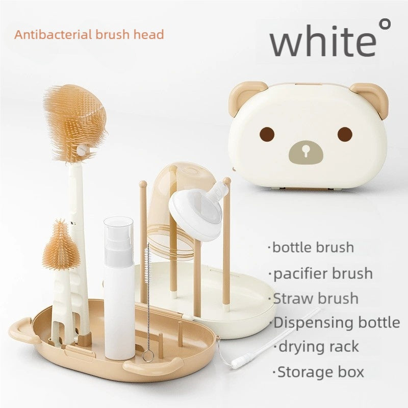 2pc*Effortless & Hygienic Portable Ba Bottle Cleaning Set(white)