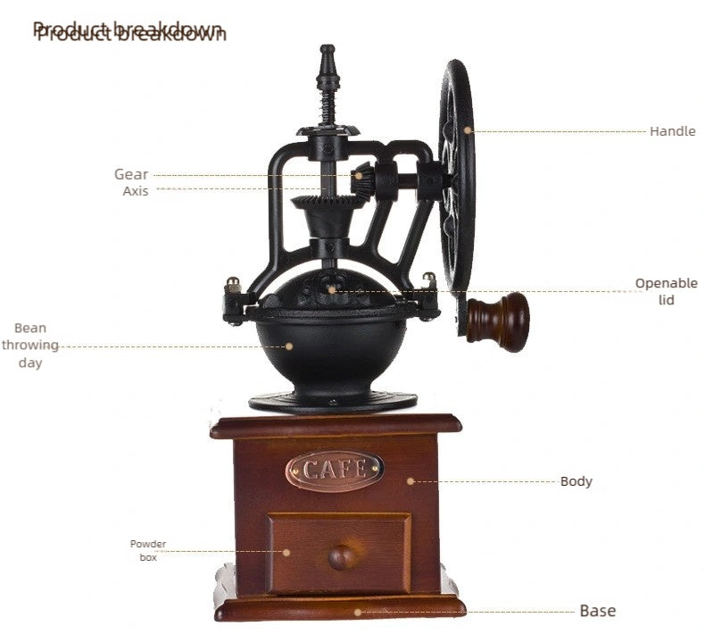 Manual Coffee Bean Grinder(brown)