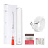 White Pro Portable Electric Nail Drill Kit With 10 Bits - Fast, Quiet, Rechargeable