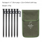 2pc Heavy-Duty 20cm Tent Stakes Kit (6 Pegs /pc) with Carry Bag