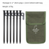 2pc Heavy-Duty 20cm Tent Stakes Kit (6 Pegs /pc) with Carry Bag