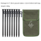 2pc Heavy-Duty 20cm Tent Stakes Kit (8 Pegs/pc) with Carry Bag
