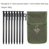 2pc Heavy-Duty 20cm Tent Stakes Kit (8 Pegs/pc) with Carry Bag