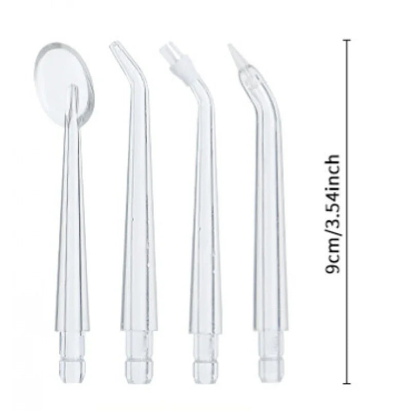 White Cordless Water Flosser, USB Rechargeable with 4 Tips