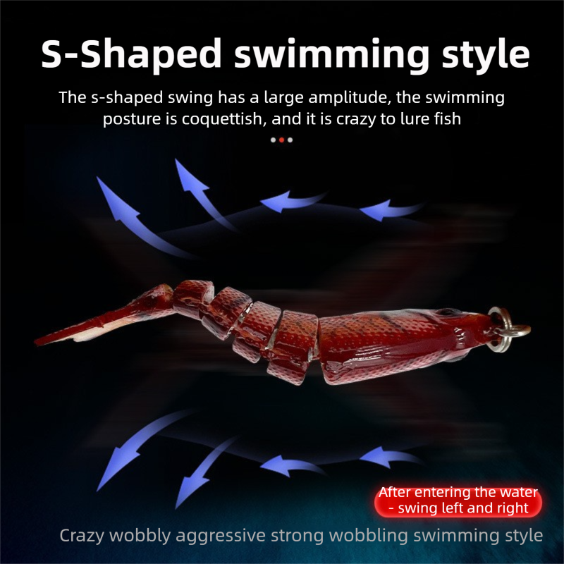 5-Pack 2" Lifelike Jointed Swimbaits for Crappie Bass Trout, , Swimbait for Relax Family Fishing