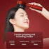 Red Luxury Red-Light Therapy Electric Scalp Massager Comb with Liquid Applicator - 3 Modes Vibration for Hair Growth & Relaxation