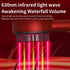 Dark Gray Luxury Red-Light Therapy Electric Scalp Massager Comb with Liquid Applicator - 3 Modes Vibration for Hair Growth & Relaxation