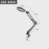 2-in-1 Black LED Magnifier Desk Lamp With Clip - Hands-Free, Dimmable 3-Color Light for Crafts & Workbench