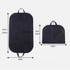 2-Pack Travel Long Dress Garment Carrier Bag Suit Bags(60×100CM) -  Non-Woven Dust Cover, Foldable Hanging Clothes Storage Bag with Reinforced Handle
