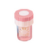 4-PCS Pink Manual Rotation Contact Lens Cleaner Case - Portable Cosmetic Lenses Storage Container & Travel Cleaning Kit