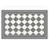 Grey Checkered Design Loofah Texture Shower Mat (40x60cm) - Non-Slip PVC Bathroom Floor Mat, Quick-Draining, Anti-Mould & Massage Pad
