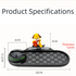 3-in-1 Cute duck Car Dashboard PVC Anti-Slip Mat - 360° Phone Holder & Magnetic Parking Plate, Washable, Non-Marking Grip