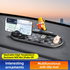3-in-1 Cute mouse Car Dashboard PVC Anti-Slip Mat - 360° Phone Holder & Magnetic Parking Plate, Washable, Non-Marking Grip