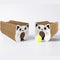 2-Pack Creative Accordion Cat Scratcher (Cat Head Design, 23x23x10CM) - Reversible Honeycomb Material Scratch Pad & Lounge Mat for Stress Relief