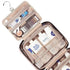 Light Blue Large Capacity Hanging Toiletry Bag for Women(30.5 x 22.5 x 12 cm) - Checked Pattern Waterproof Cosmetic Organizer, Dry/Wet Separation & Multi-Compartment