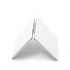 4-Pack White Jumbo Square Folding Compact Mirror(8X8CM) - Men's Shaving & Women's Makeup Mirror, PU Leather Cover & High-Definition Glass Lens