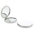 4-Pack White Jumbo Round Portable Makeup Mirror(8x8CM) - Pocket Cosmetic Mirror for Touch-Ups, PU Leather Cover & Metal Frame
