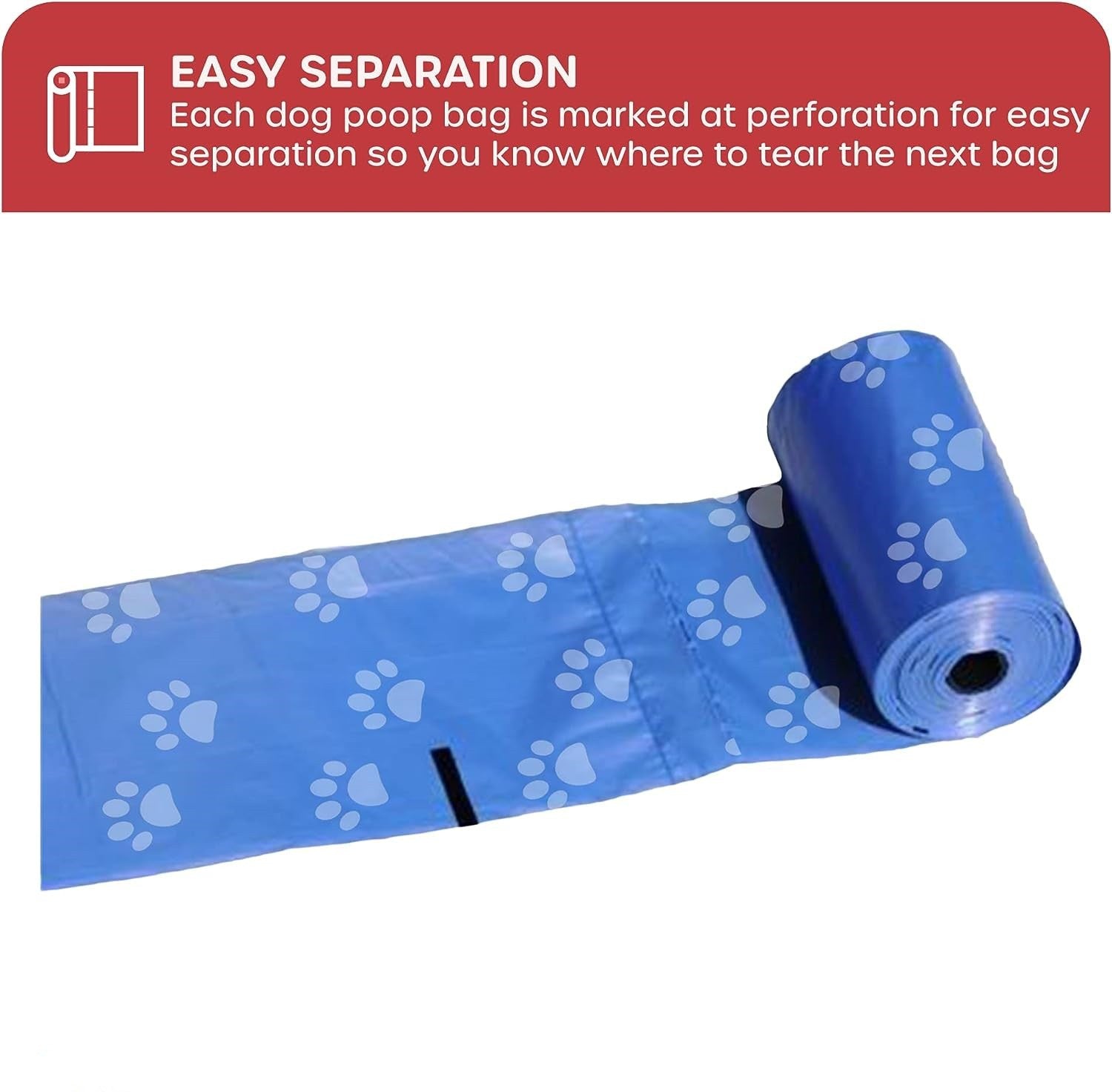 150-Count Biodegradable Dog Poop Bags with Bone Dispenser - Extra Thick Leak-Proof Pet Supplies