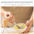 2-Pack Standable Stainless Steel Potato Masher - Heavy-Duty Kitchen Tool for Baby Food & Purees