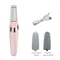 Pink Wireless Electric Foot Grinder With Two Heads - Automatic Pedicure Tool for Removing Callus and Dead Skin, Portable Small Handheld Design & USB Rechargeable