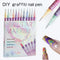 12-Color Acrylic Nail Art Marker Pen Set - Waterproof and Quick Drying, DIY Beauty Nail and Artistic Graffiti Pens